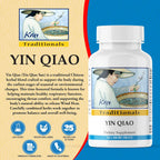 Kan Herbs Yin Qiao – Fórmula Herbal Tradicional China, 120 Comprimidos