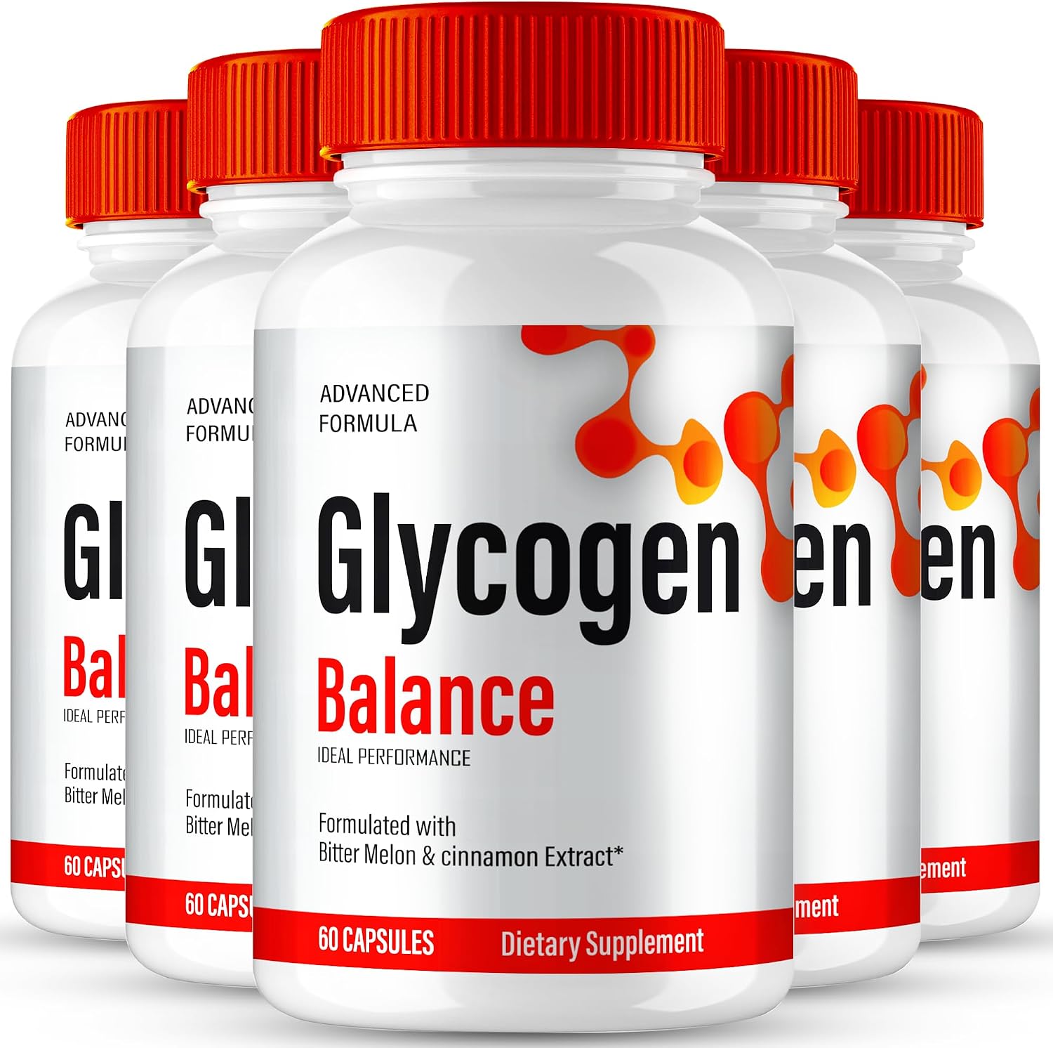 Glycogen Balance Advanced Blood Formula Cápsulas, Suplemento para el Equilibrio de Glucógeno en Sangre - Máxima Potencia, Natural para Circulación Saludable y Niveles Estables (5 Envases)