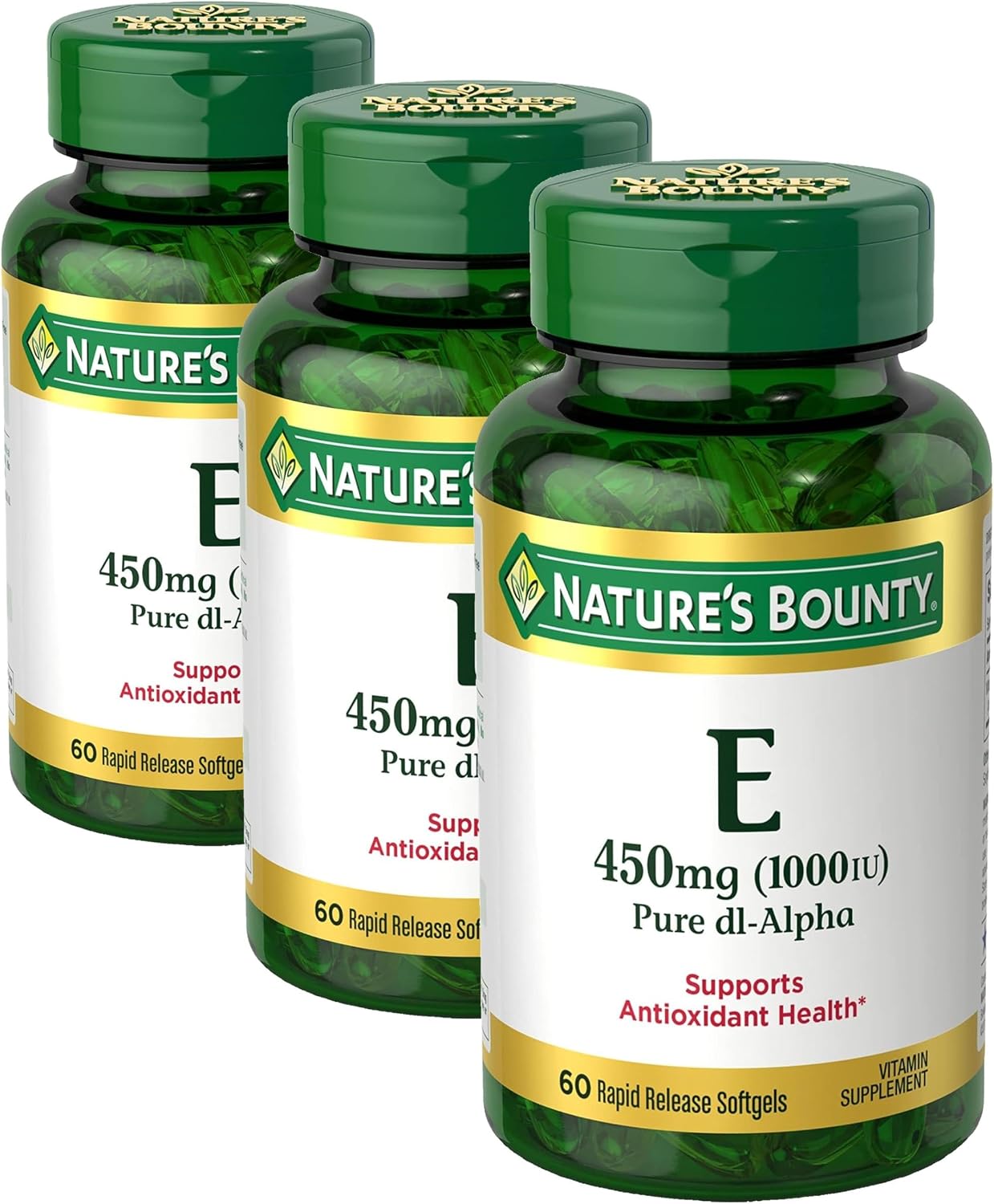 Nature's Bounty Vitamina E 1000 UI - 60 Cápsulas Blandas