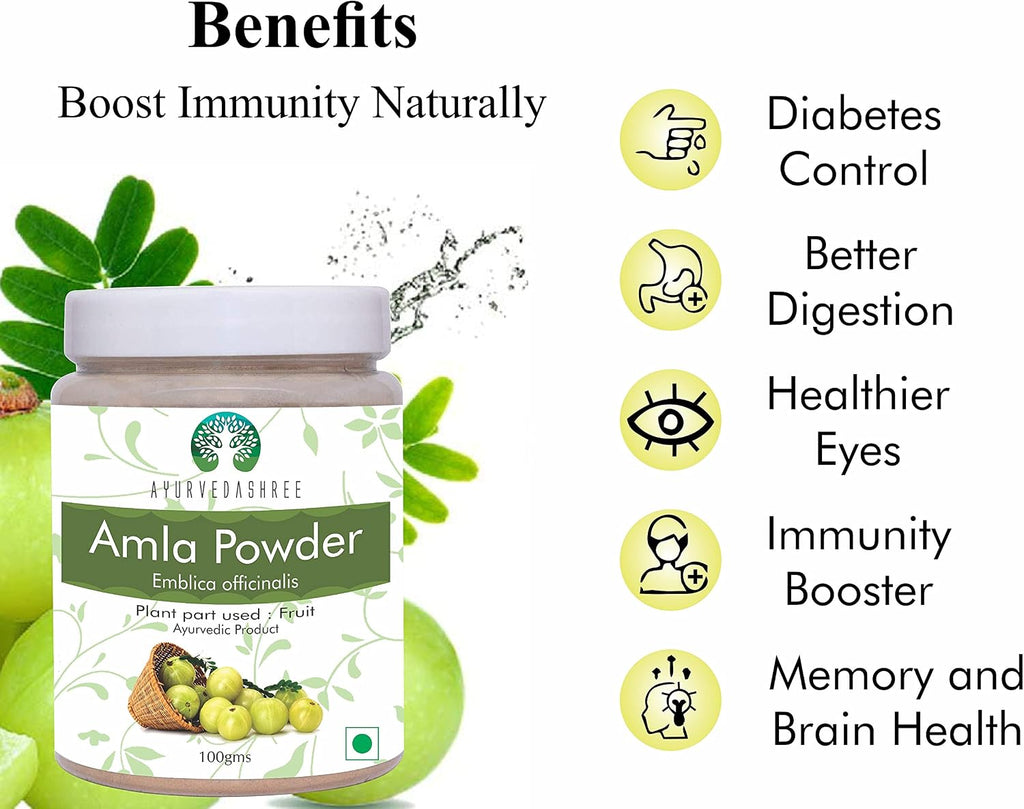 Polvo de Fruta de Amla (Amalaki) 100 g - AYURVEDASHREE