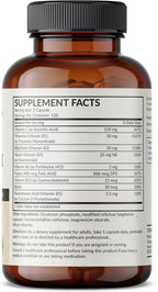 Futurebiotics Complejo B con Vitamina C - Apoya la Producción de Energía, Sistema Nervioso y Sistema Inmunológico - Non-GMO, 120 Cápsulas Vegetales