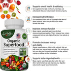 AAMATEC LIFE Superalimentos Orgánicos Verduras y Frutas - 120 Comprimidos (Paquete de 2)