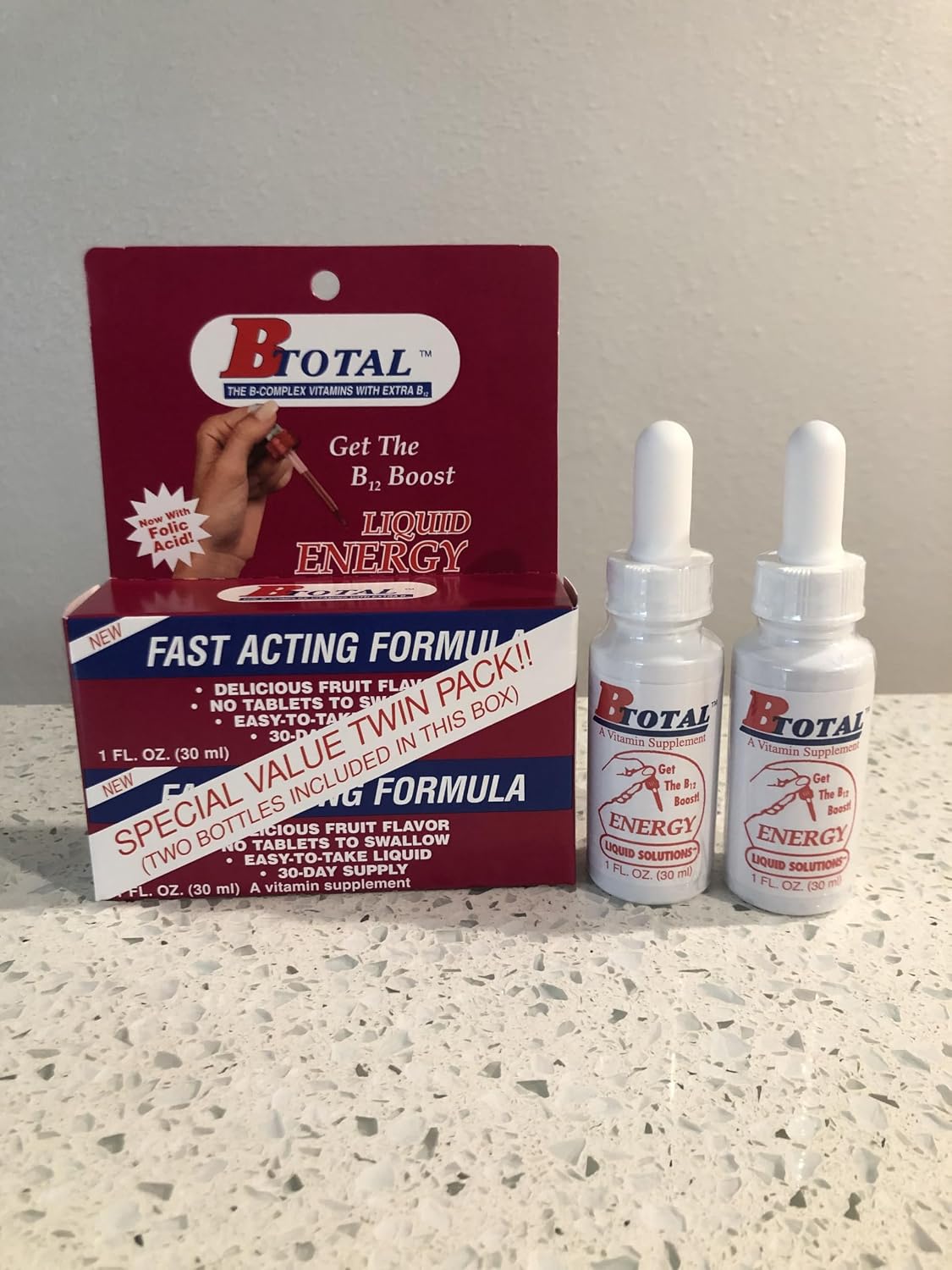 La solución B-Total - Vitaminas B Sublinguales - Paquete Doble