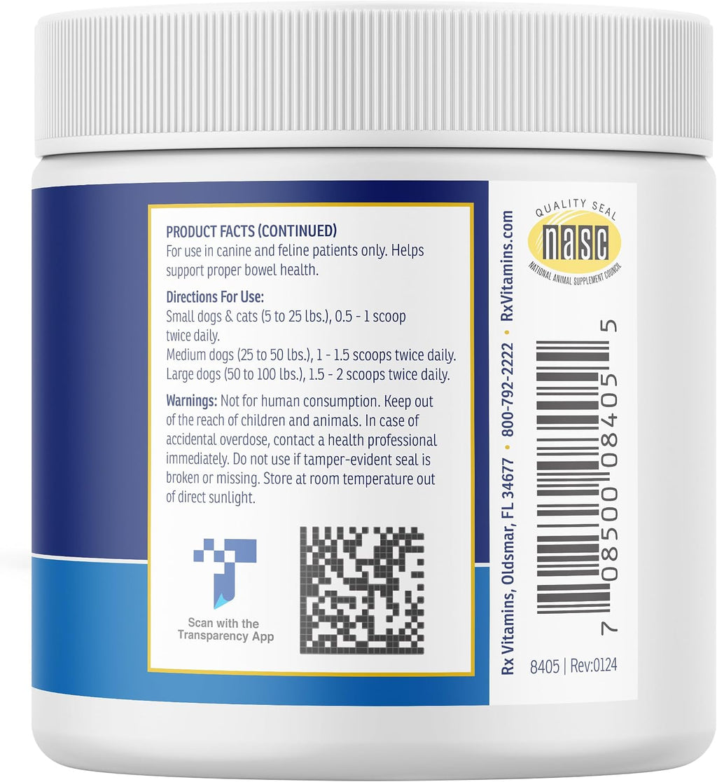 Rx Vitamins NutriGest - Probióticos para Perros y Gatos - Salud Digestiva - 4.65 oz (132 g)
