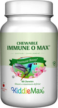 Maxi Health Immuno-O-Max – Complemento Inmune Masticable con Vitamina C, Zinc, Saúco, EpiCor y Glutati?n – 60 tabletas sabor cereza