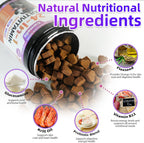 Carmelie Multivitamínico 24 en 1 para Perros - 200 Chewables con Glucosamina, Probióticos y Omega-3 - Sabor Pollo