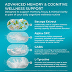 PUREHEALTH RESEARCH Ageless Brain - Suplemento para la Memoria y el Enfoque - 180 Cápsulas