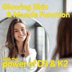 Sunshine Vitamina D3 con K2, 5000 UI D3 + 100 mcg K2, 60 Comprimidos