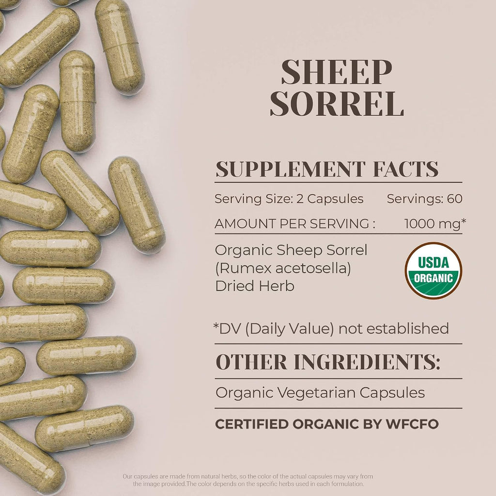 Garden Organics Sheep Sorrel Orgánico 120 Cápsulas