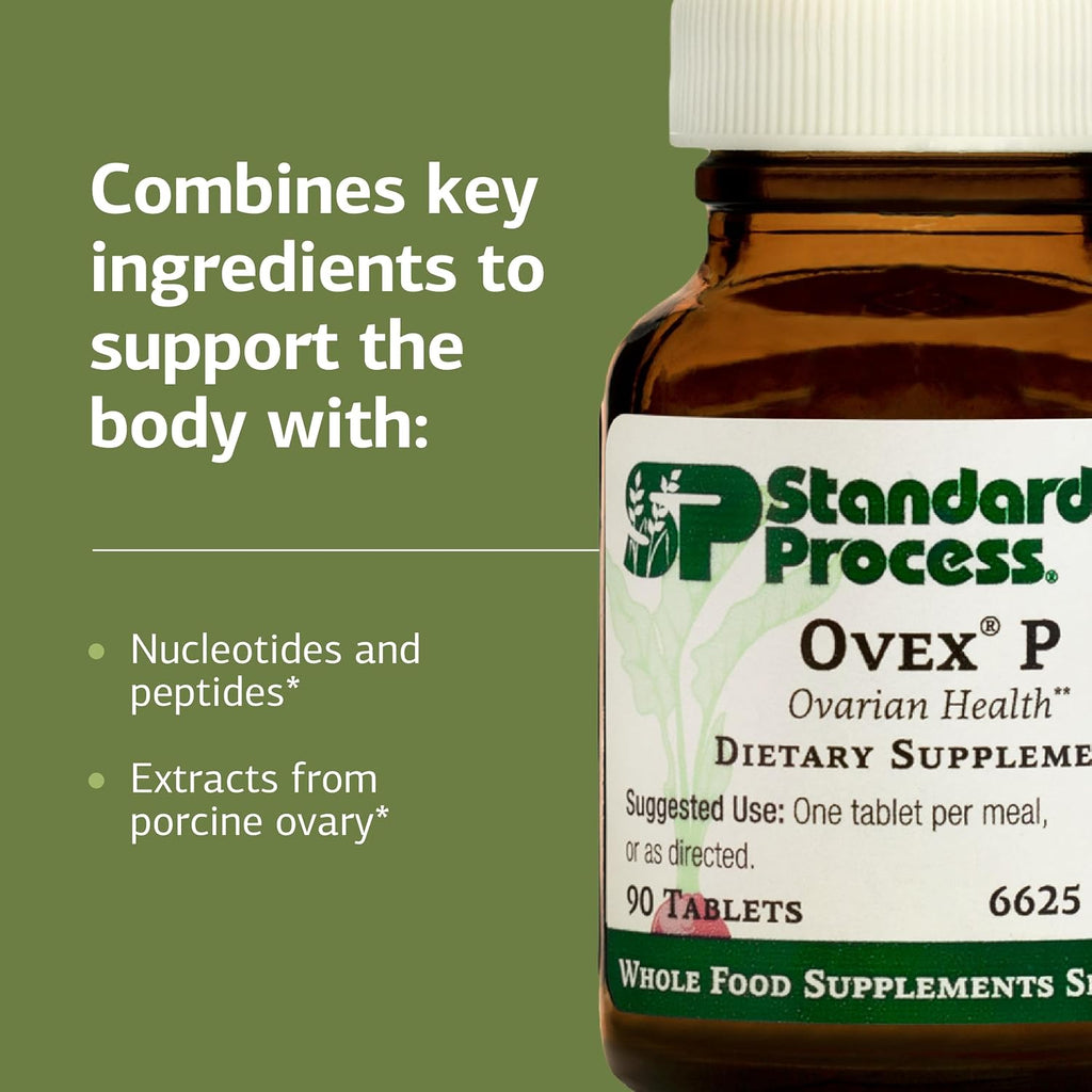 Standard Process Ovex P - 90 Tablets - Whole Food-Based Female Health Supplement
