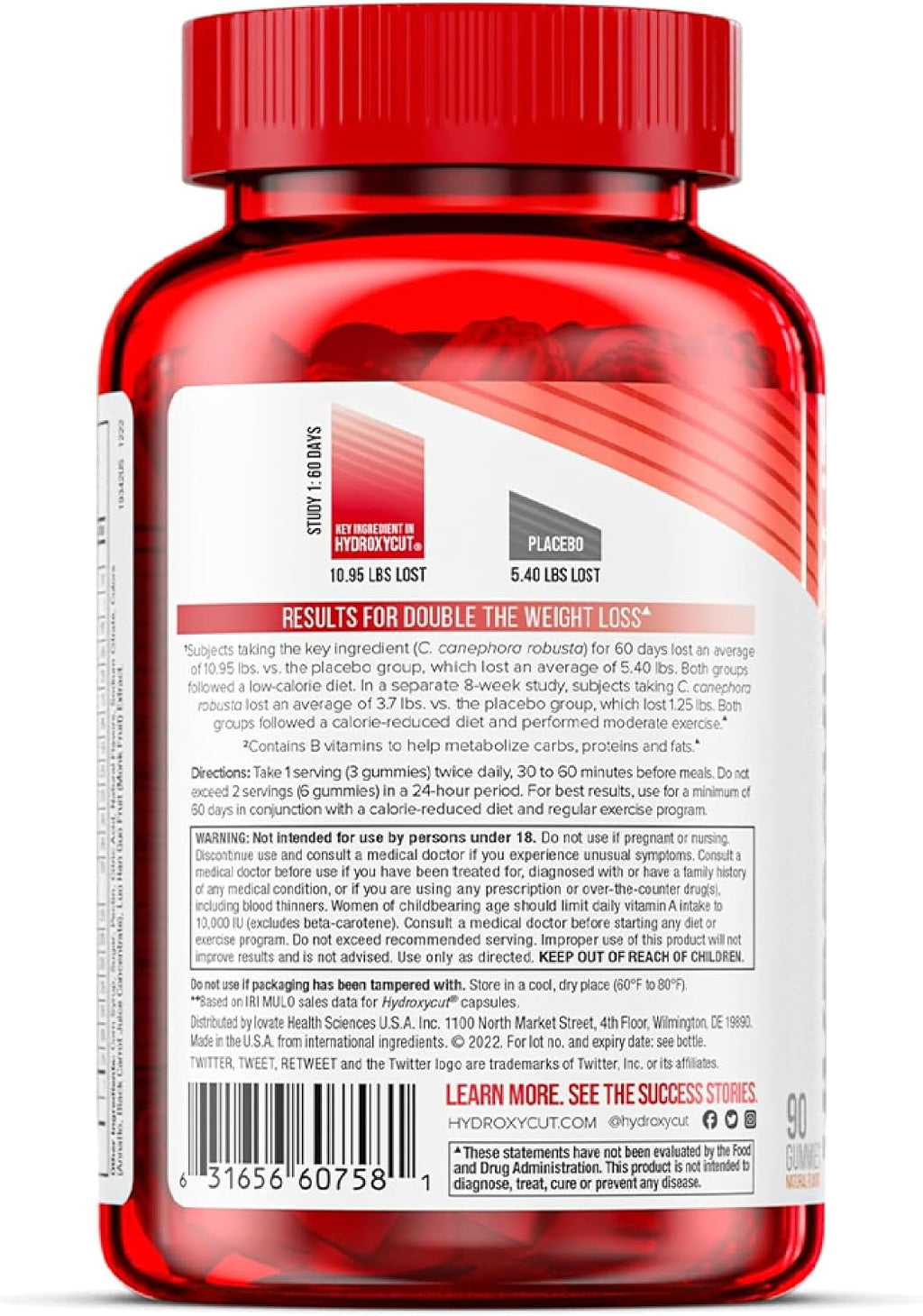 Hydroxycut Multivitamin Gummies - 90 Count - Green Coffee Extract - Caffeine Free