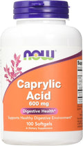 Now Foods, Caprylic Acid, 100 Softgels (2-Pack)