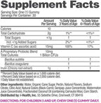 up4 Kids Probiotic Gummies - Gomitas probióticas para niños con prebióticos y vitamina C, sin gelatina, sin gluten, vegano, 30 unidades