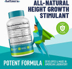 Height Growth Maximizer - Suplemento de Crecimiento Óseo para Adolescentes y Jóvenes - Pack de 2 (60 comprimidos cada uno)