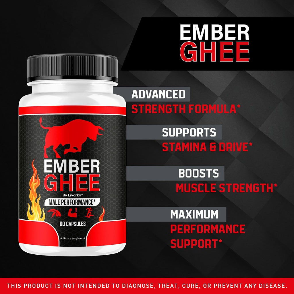 Ember Ghee Pills para Hombres - 5 Pack (300 Cápsulas)