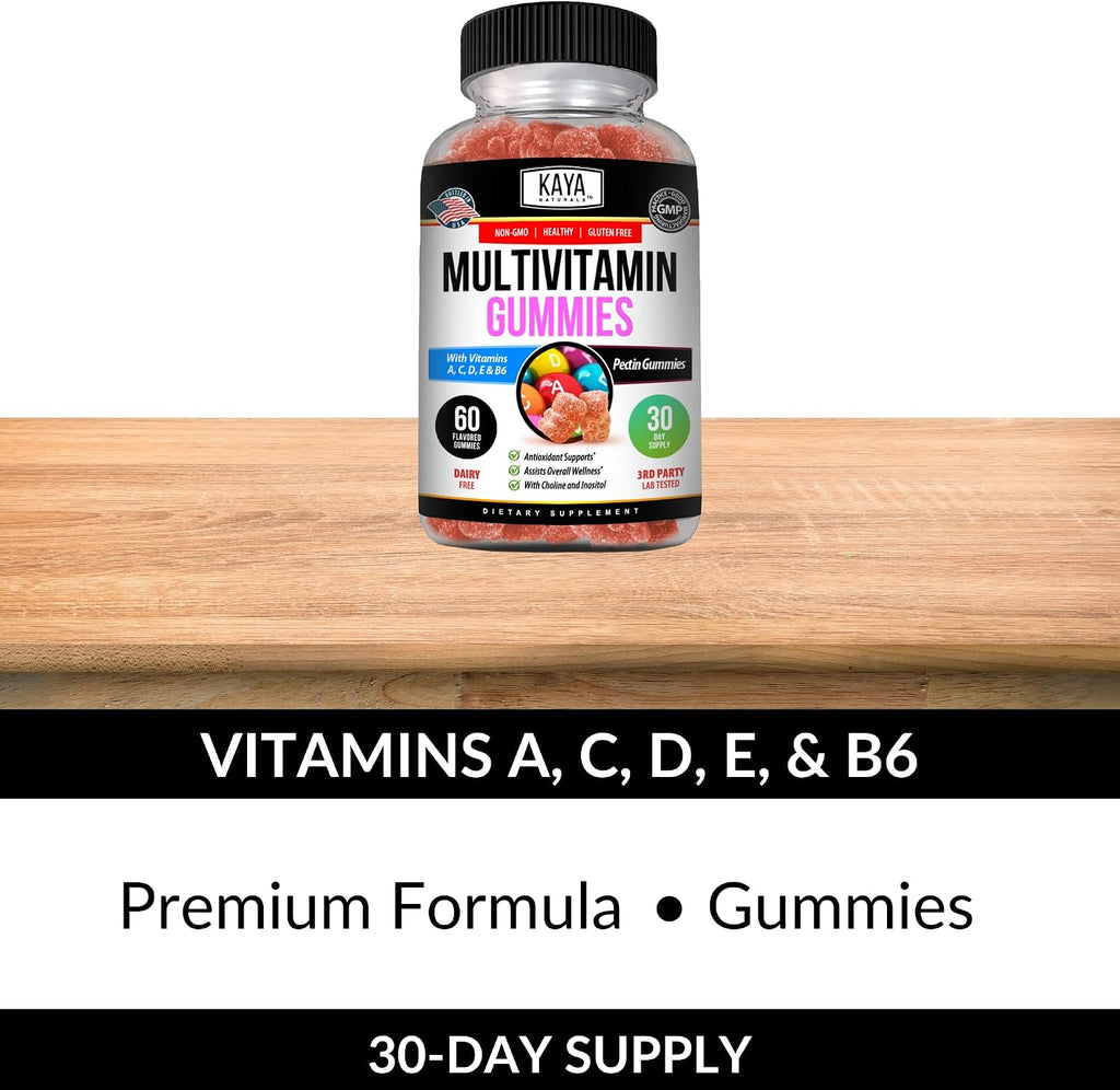 Kaya Naturals Adult Multi Vitamin Gummy - 60 Gominolas Multivitamínicas para Adultos