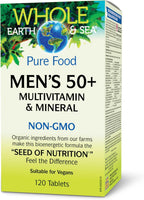 Natural Factors Whole Earth & Sea Multivitamínico y Mineral para Hombres 50+