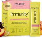Feel Goods Immunity Icon, Mezcla de polvo para bebida con vitamina C, 500 mg, sin azúcar, 30 sobres