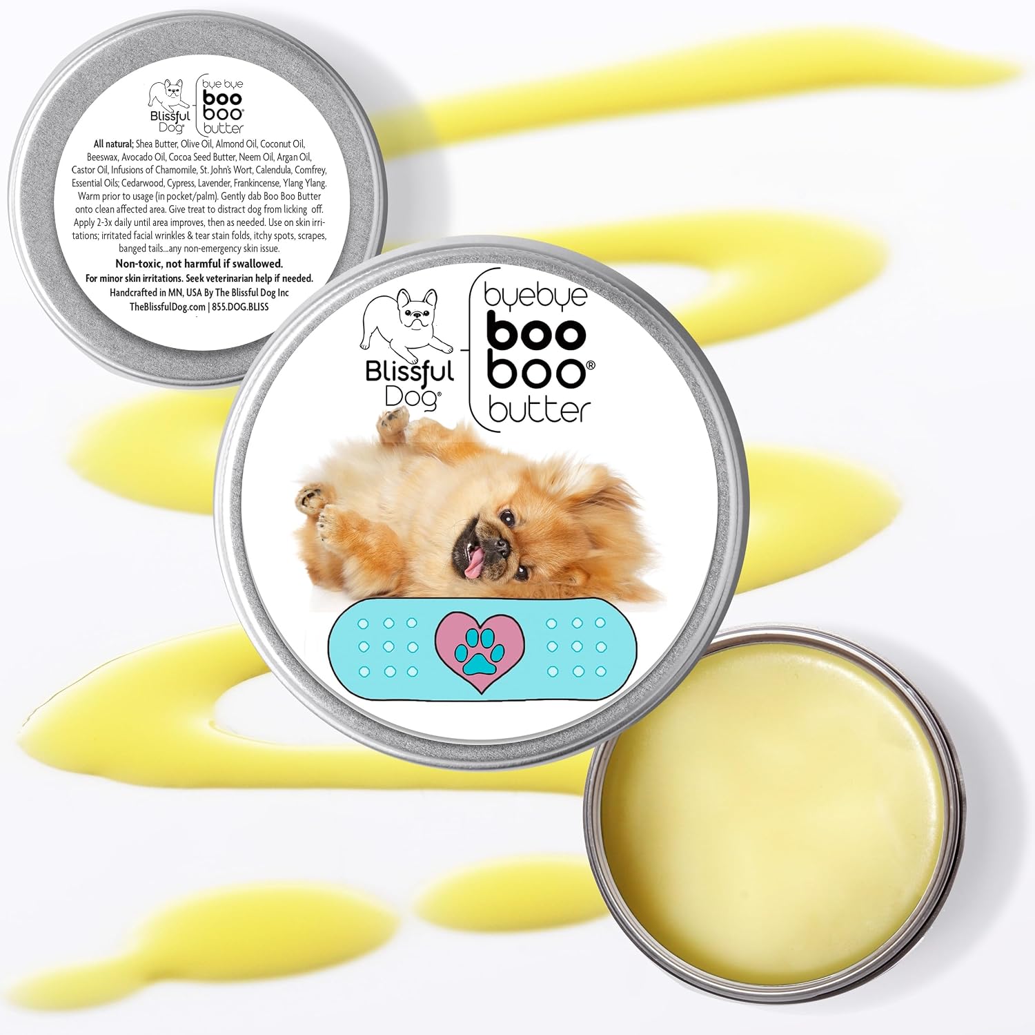 The Blissful Dog Pekingese Booboo Butter - Bálsamo Herbal para Perros (56 g)