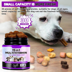 IKZEE Multivitamínico Masticable para Perros 15 en 1 – Suplemento Diario con Glucosamina y Probióticos, Sabor a Pato, 150 Comprimidos