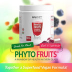 IVL Phyto Fruits Superfood Powder - 40 Frutas y Nutrientes + 6 Probióticos (252g, 30 raciones)
