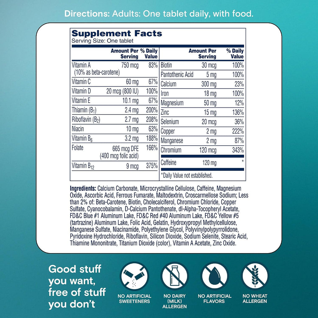 One A Day Women's Active Metabolism - Multivitamínico para Mujeres, 120 Comprimidos