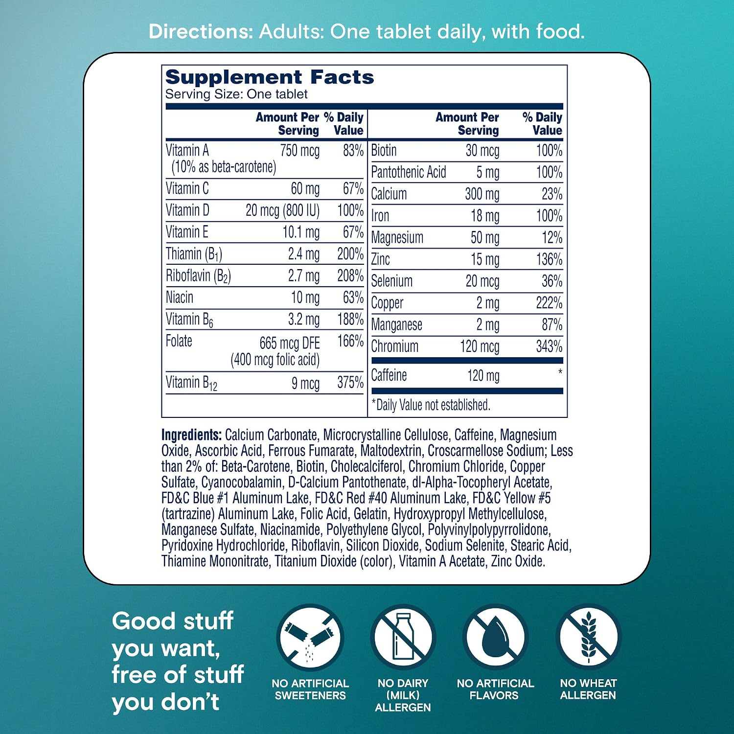 One A Day Women's Active Metabolism - Multivitamínico para Mujeres, 120 Comprimidos