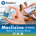 Reliable-1 Laboratories Meclizina HCL 25 mg, 100 Tabletas Masticables