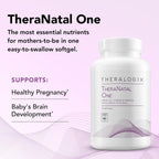 Theralogix TheraNatal One – Multivitamínico prenatal con DHA, folato metilado y hierro – 90 cápsulas blandas