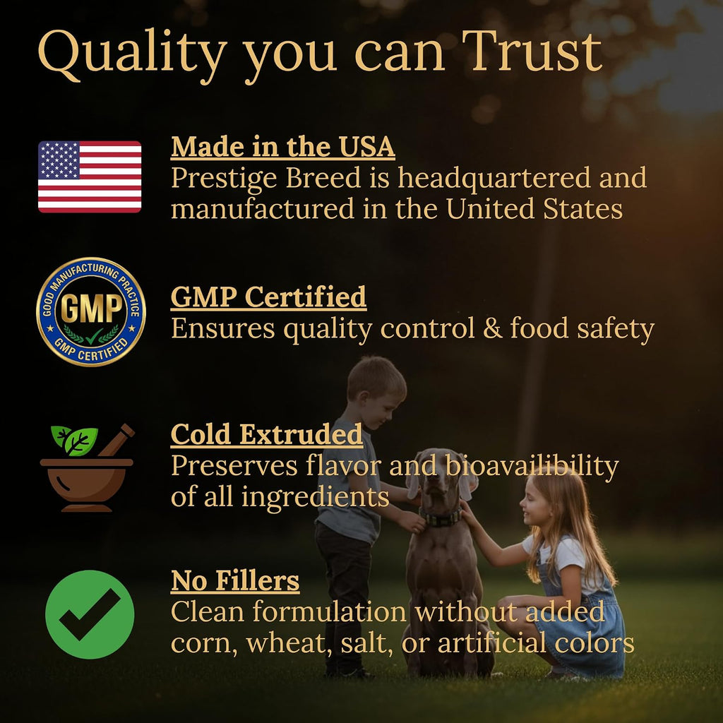 Prestige Breed Multivitamínicos para Weimaraner, 90 Comprimidos, Fabricado en USA con auténtico Bacon
