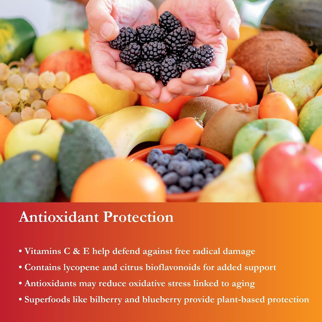 Buried Treasure Active 55 Plus - Multivitamínico Líquido para Mayores, 32 dosis, Vegano, Sin Azúcar