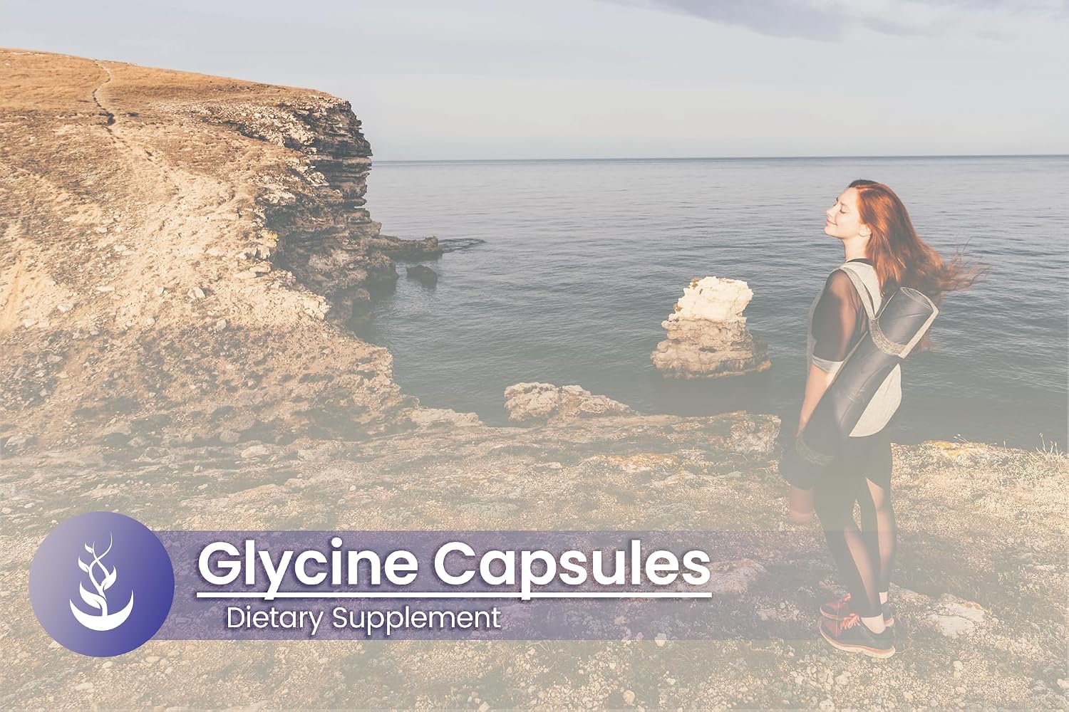 PURE ORIGINAL INGREDIENTS Glycine - 100 Cápsulas - Puro, Sin Aditivos ni Rellenos, Verificado en Laboratorio