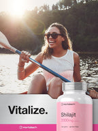 Horbaach Shilajit para Mujeres | 100 Cápsulas | con Ácido Fúlvico