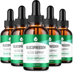 GlucoFreedom Drops - Fórmula Oficial - Gotas Líquidas (Pack de 5, 10 oz)