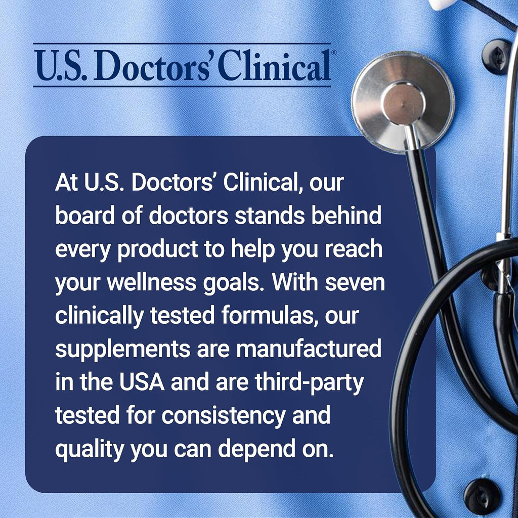 U.S. Doctors' Clinical Lung Support Supplement - 12 Chinese Herbs, Vitamins, and Minerals - 60 Capsules