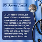U.S. Doctors' Clinical Lung Support Supplement - 12 Chinese Herbs, Vitamins, and Minerals - 60 Capsules