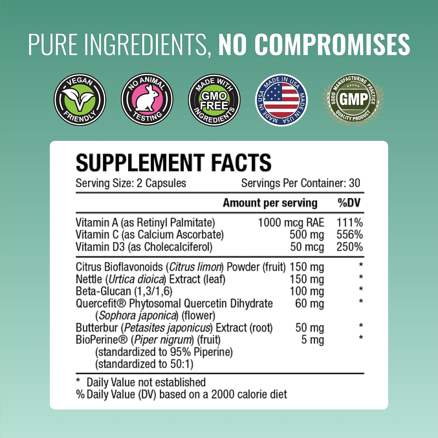 Approved Science® Respirasyl - Apoyo Respiratorio con Quercefit, Vitaminas A, C, D y BioPerine - 3 Meses de Suministro