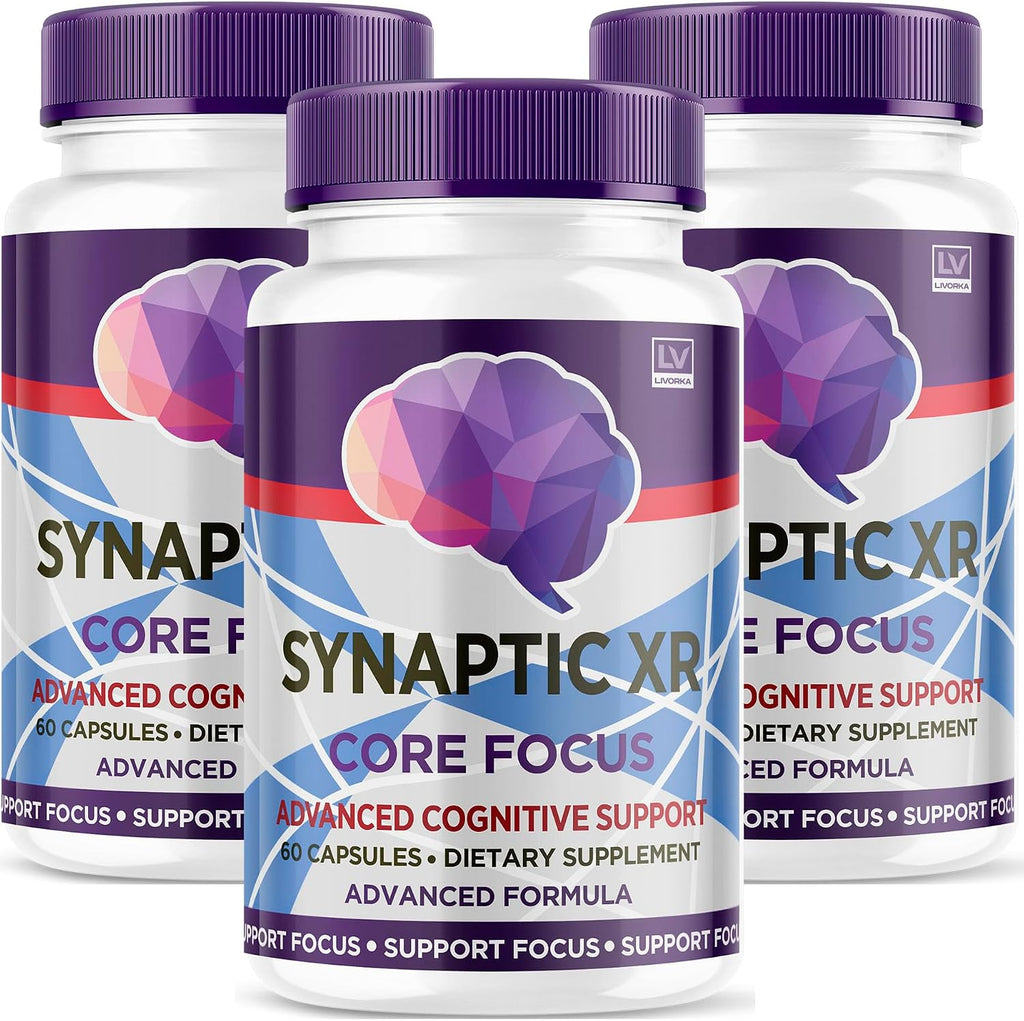 (3 Pack) Synaptic XR Cápsulas, Fórmula Avanzada 180 Cápsulas para 3 Meses