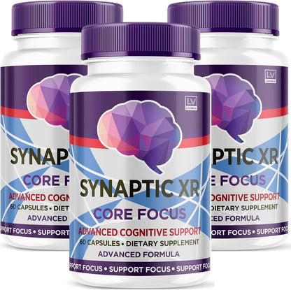 (3 Pack) Synaptic XR Cápsulas, Fórmula Avanzada 180 Cápsulas para 3 Meses