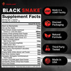 Vigor Labs Black Snake – Male Performance Capsules (30 Capsules)