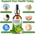 Soursop Bitters Extracto Líquido - Graviola Orgánica - Tintura de Guanábana - 2 x 60 ml