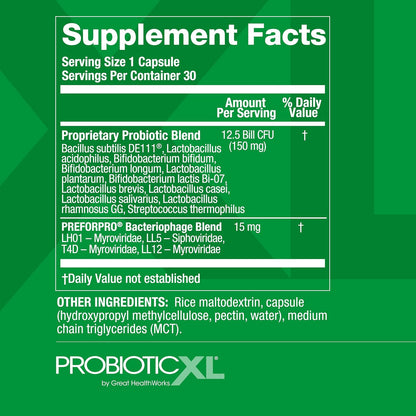 OmegaXL ProbioticXL - Prebiótico y – 11 cepas probióticas: Incluye Lactobacillus y Bifidobacterium, con 12.5 mil – Image 5