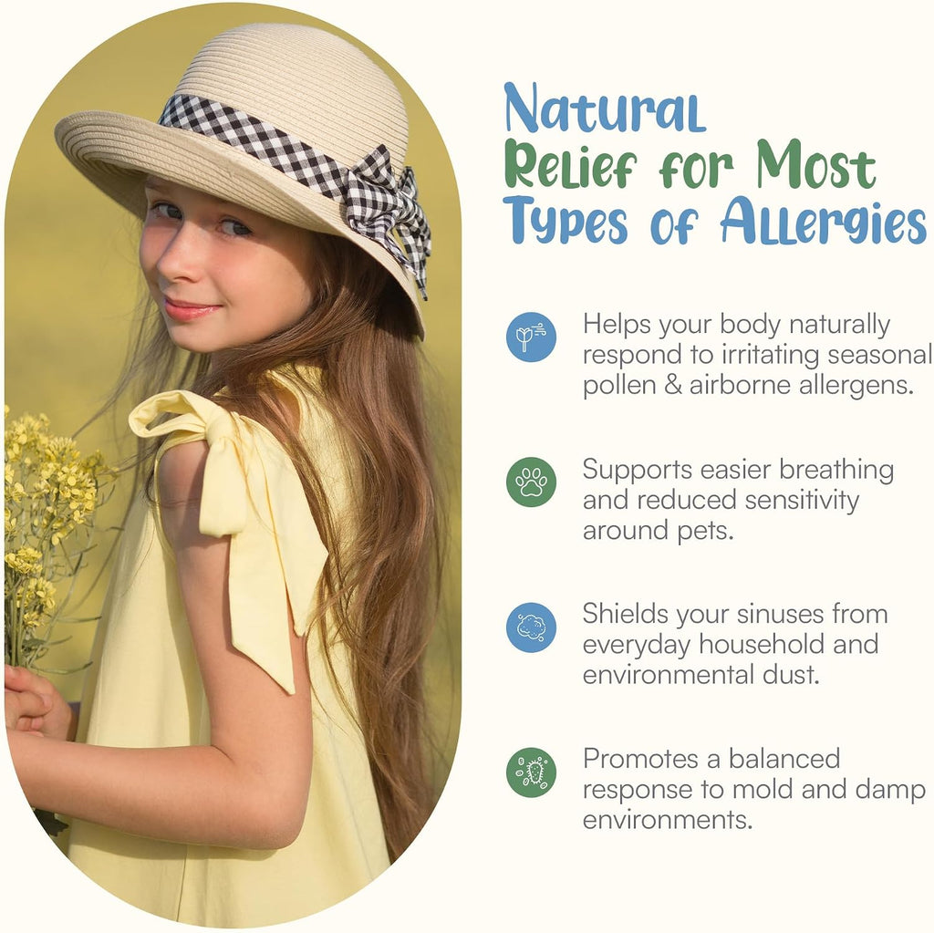 Histamine Shield Plus Antihistamínico Natural para Niños, 60 Comprimidos Masticables Sabor Fresa