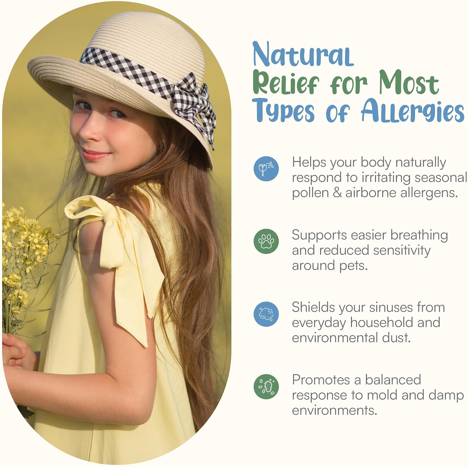 Histamine Shield Plus Antihistamínico Natural para Niños, 60 Comprimidos Masticables Sabor Fresa