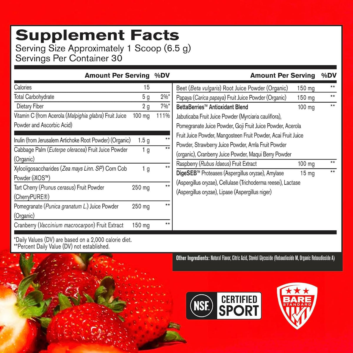 BARE PERFORMANCE NUTRITION BPN Strong Reds – Protección antioxidante: Los antioxidantes presentes en las frutas – Image 2