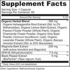 MoxyVites DHH-B Supplement - Extracto Bioactivo de Corteza de Magnolia con Ashwagandha Orgánica, 60 Cápsulas Veganas