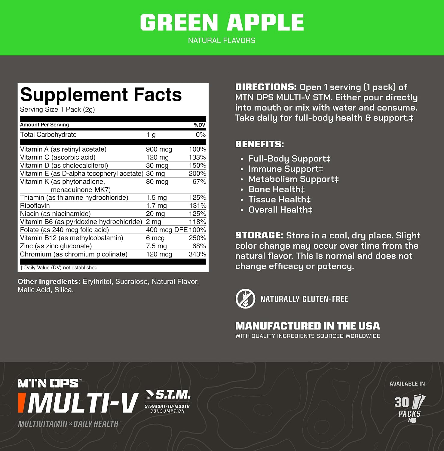 MTN OPS Multi-V STM Multivitamínico Diario 30 Sobres