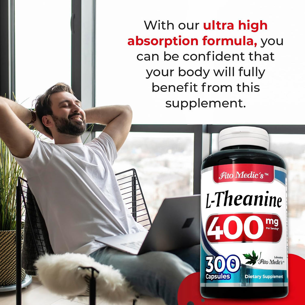 FITO MEDIC'S Lab L-Teanina 400 mg, 300 Cápsulas