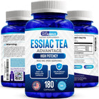 Essiac Tea Cápsulas de We Like Vitamins - 180 Cápsulas con Bardana, Acedera, Olmo Americano y Ruibarbo - 900mg por Dosis