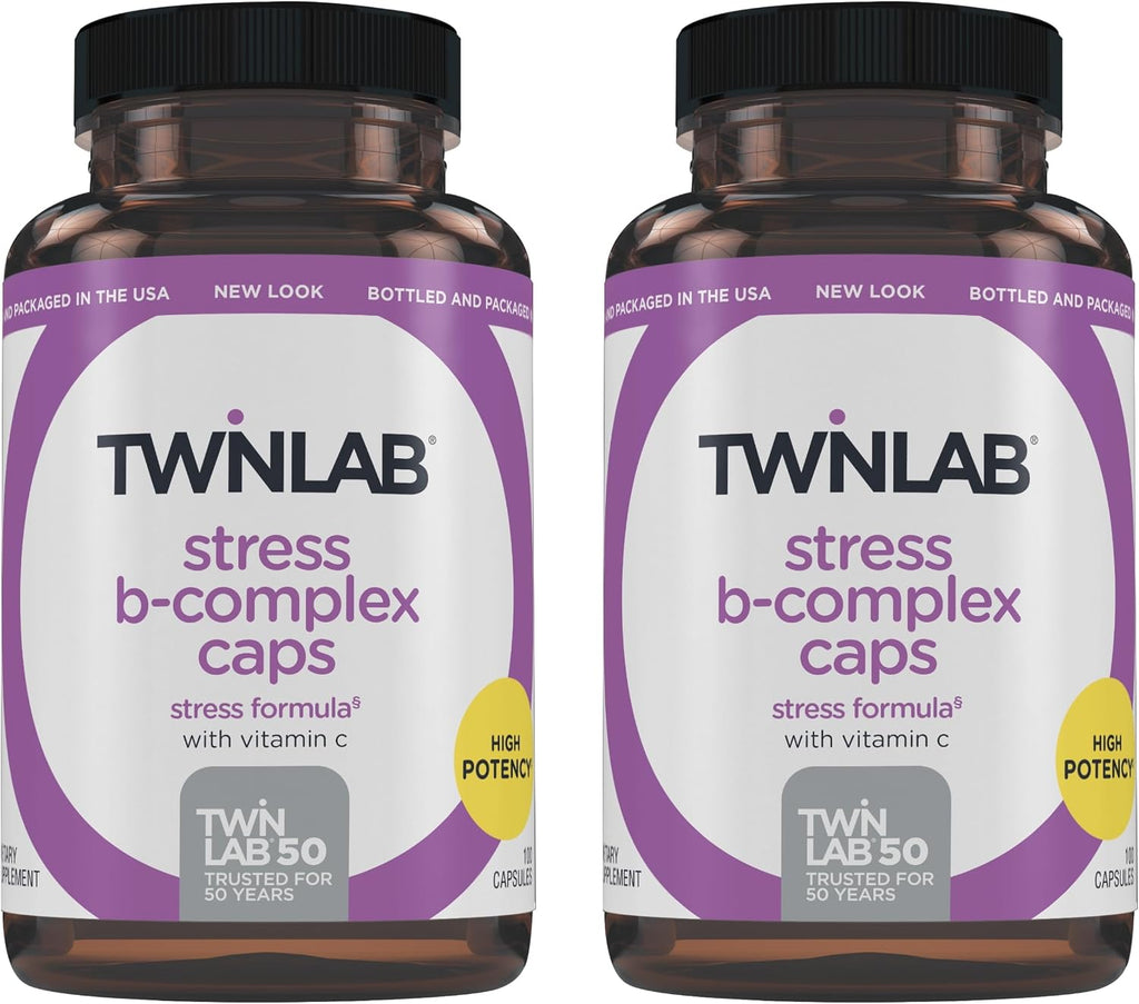 Twinlab Stress B-Complex - Complejo B con Vitaminas B12 y B6 - 250 Cápsulas